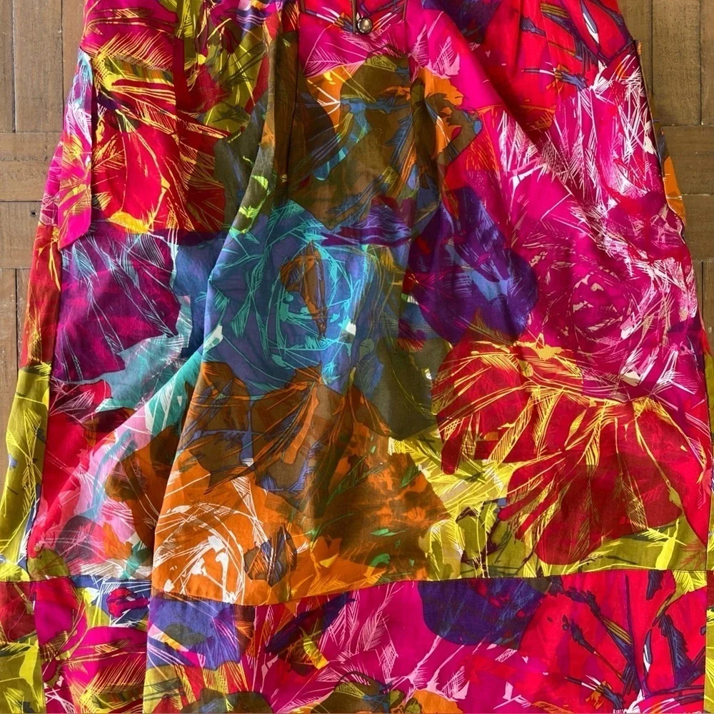 Anthropologie vibrant floral